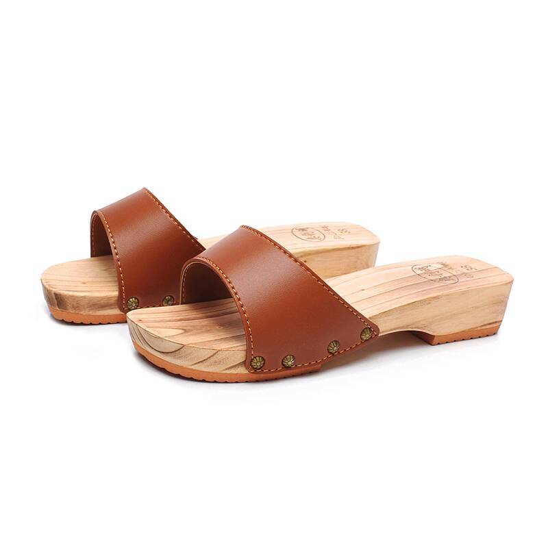 Geta Wooden Sandal - Kadın Ahşap Terlik Yazlık Japon Ahşap