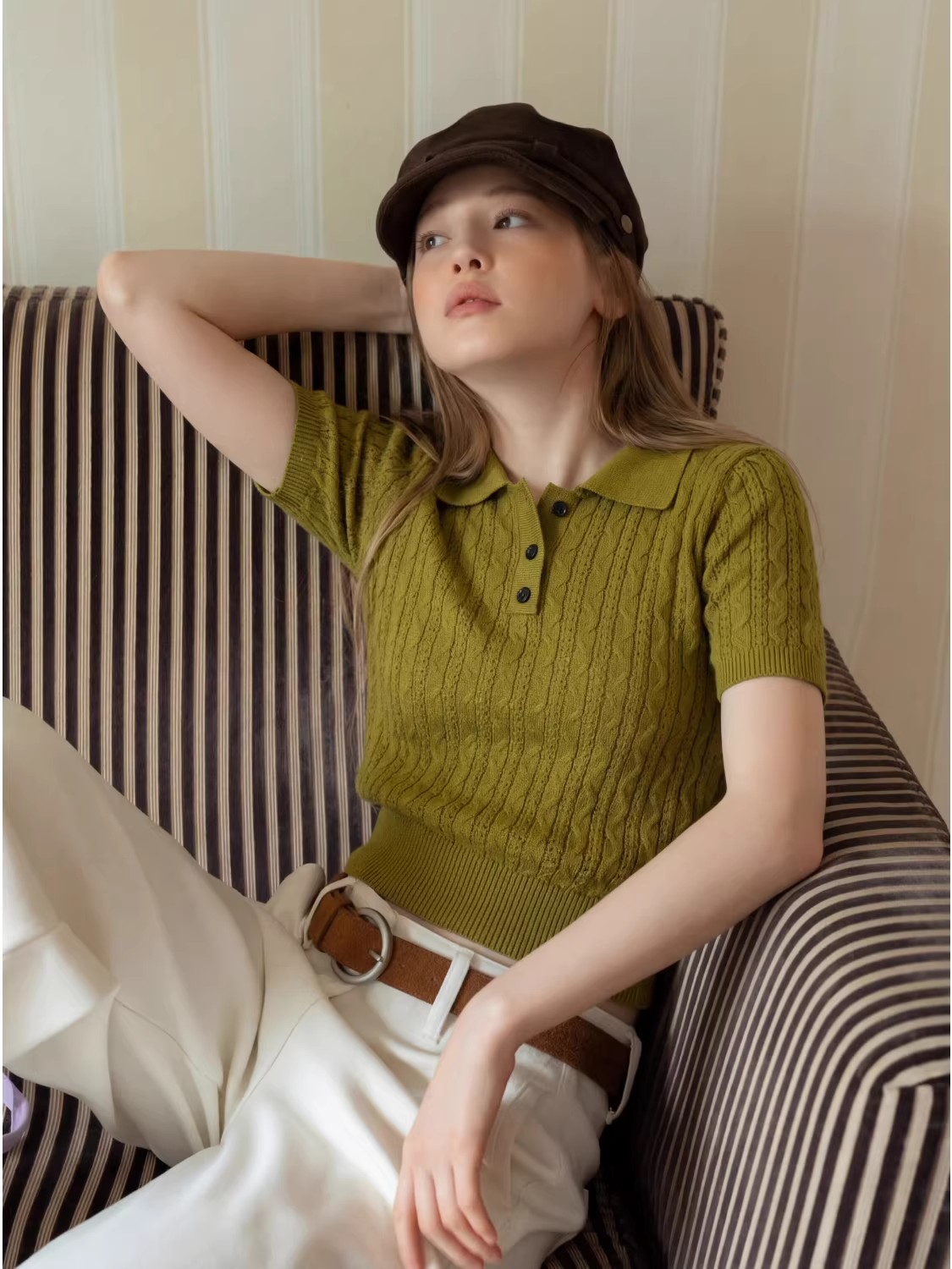 Moda Rahat Tarzı Büküm Kablo Ö - Matcha incelemesi ve fiyatı