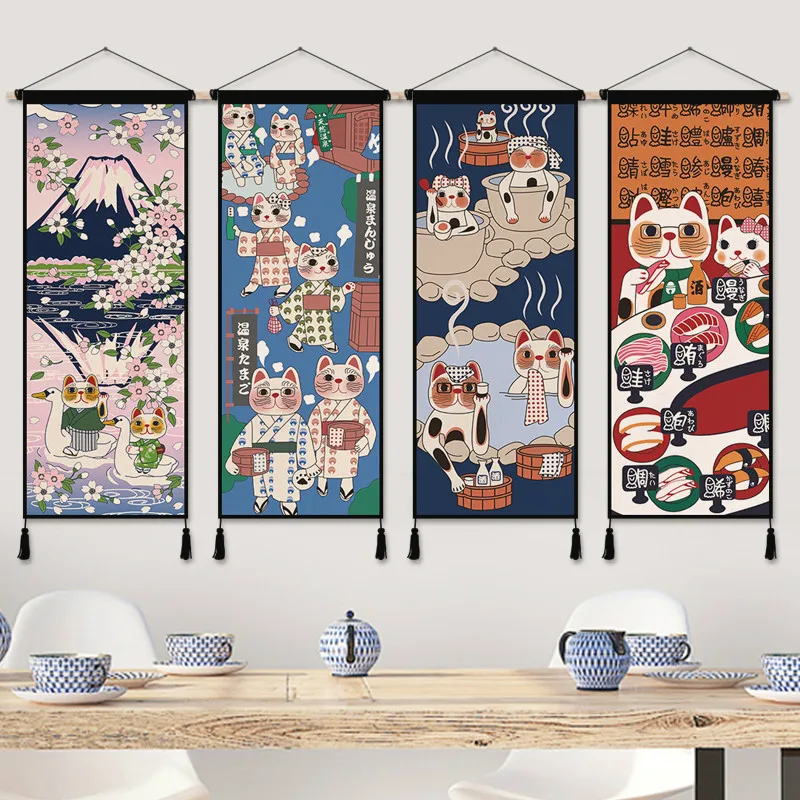 Japon Şanslı Kedi Bez Sanat An - Japanese Restaurant Lifestyle incelemesi ve fiyatı