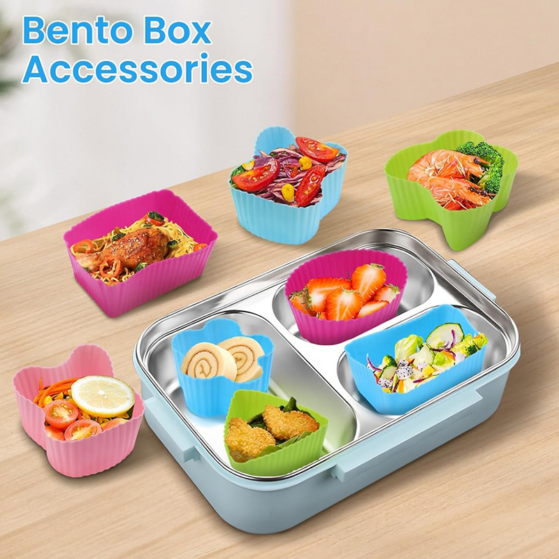 8 adet silikon öğle yemeği kut - Bento Box incelemesi ve fiyatı